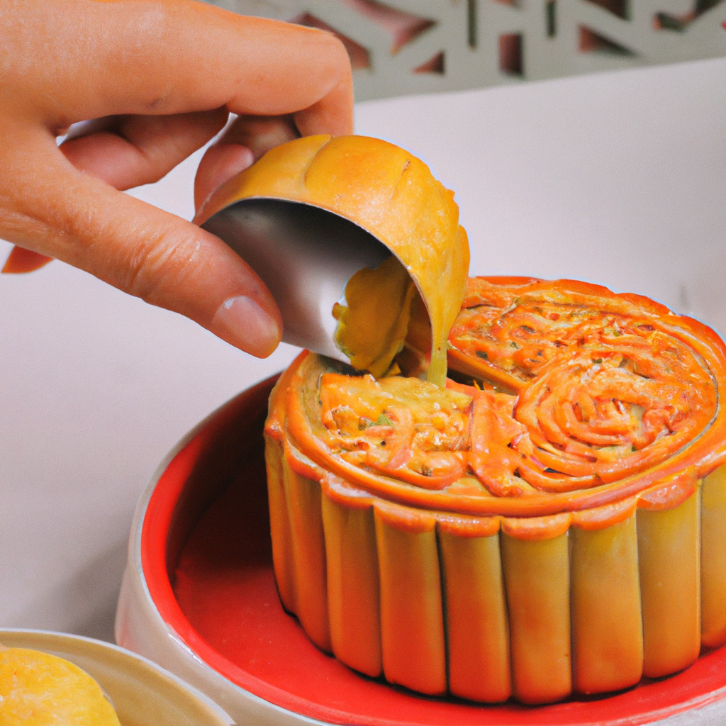 . Making mooncakes without a mould: Simplified steps